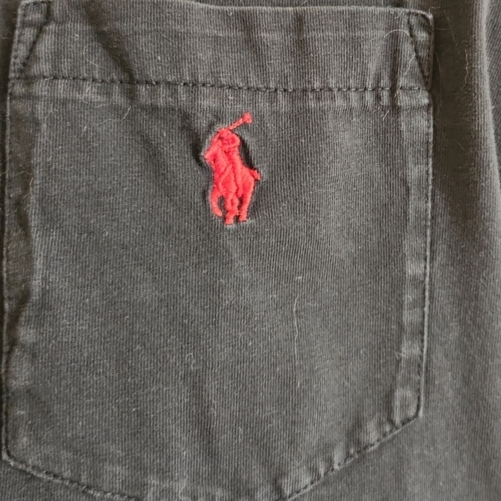 Polo by Ralph Lauren Black Long Sleeve Pocket Tee - Picture 2 of 6